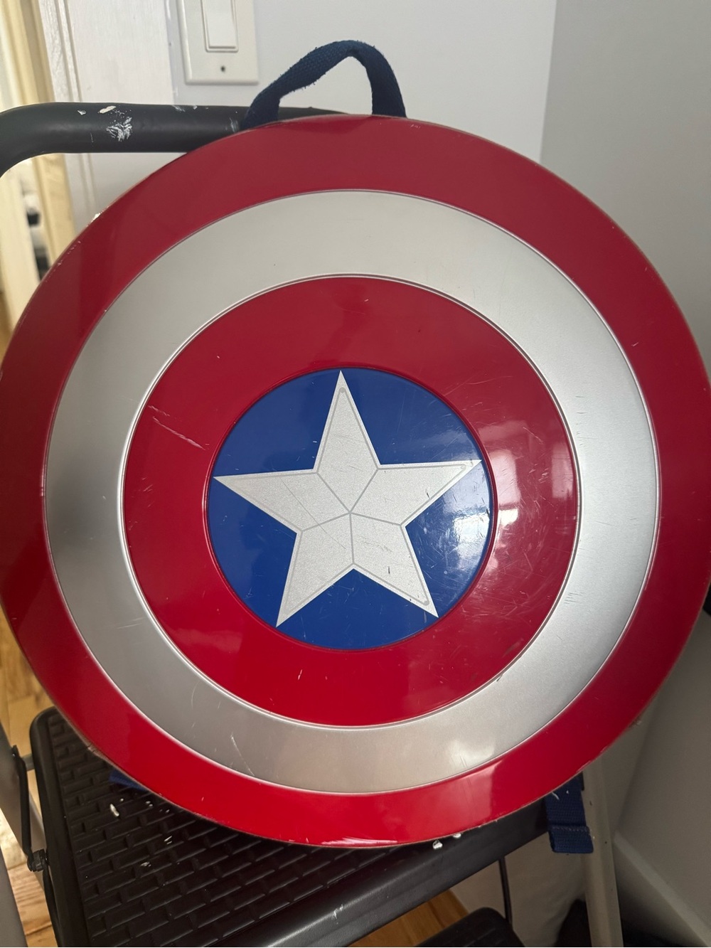 Marvel Red, Silver & Blue Captain Shield Wall Art
